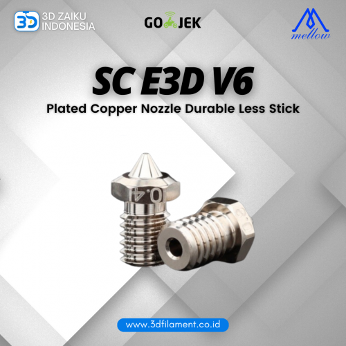 Original Mellow SC E3D V6 Plated Copper Nozzle Durable Less Stick